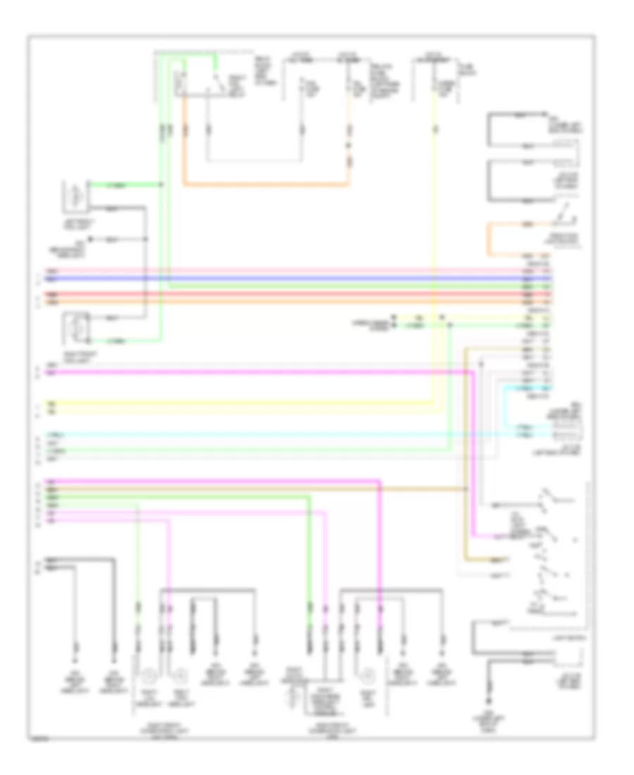 Headlamps Wiring Diagram (2 of 2) for Mazda 3 i Sport 2010