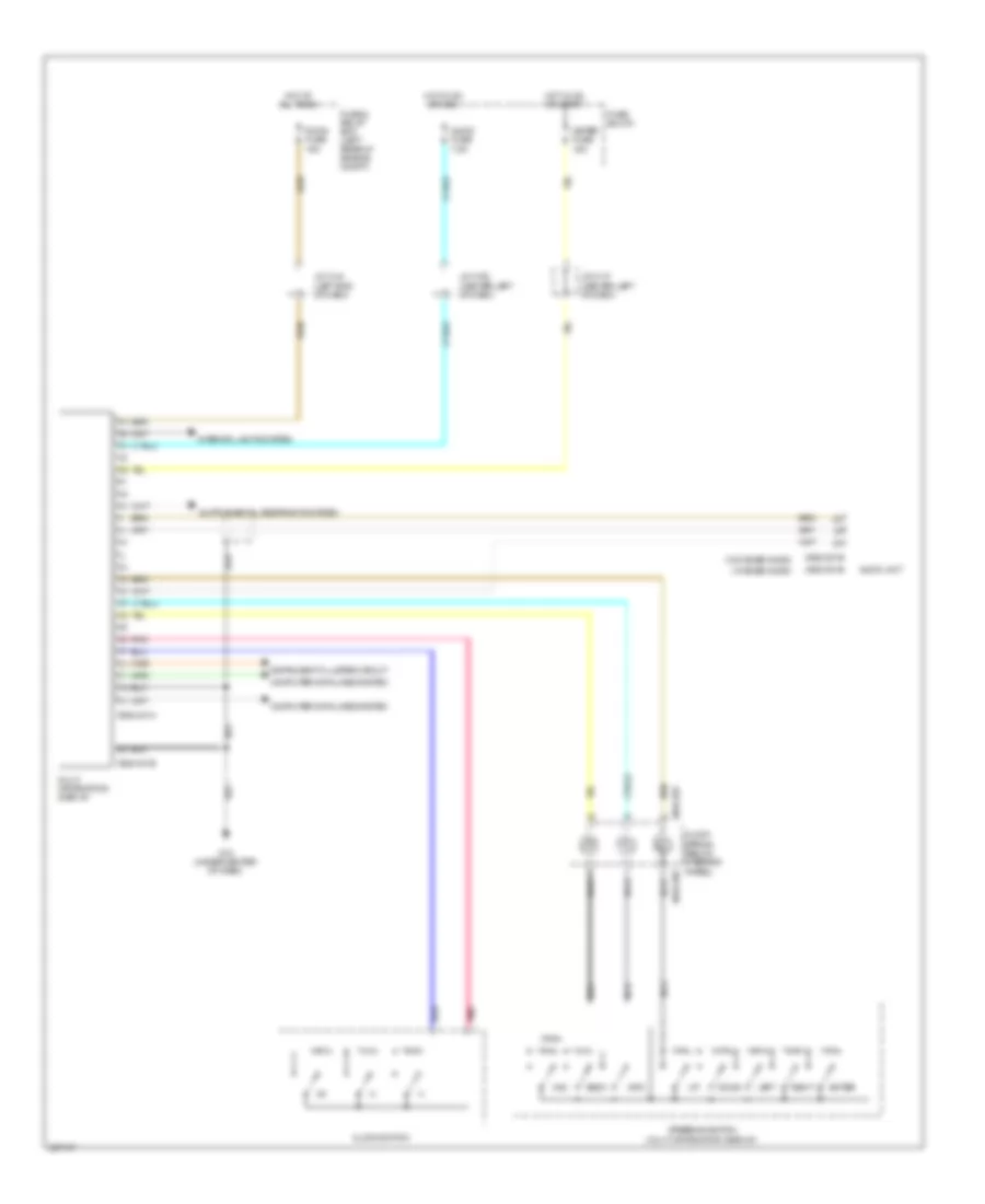 Information Display Wiring Diagram with Navigation for Mazda 3 i Sport 2010