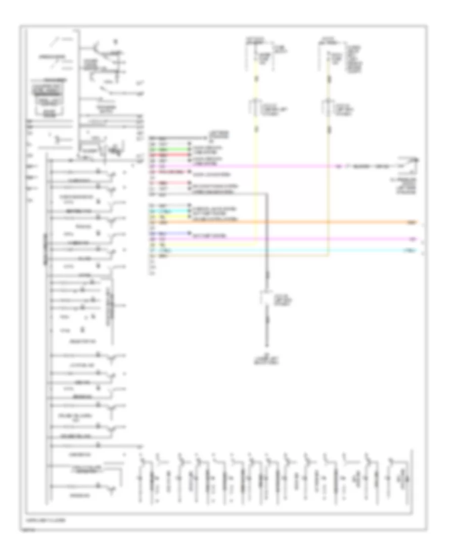 Instrument Cluster Wiring Diagram (1 of 2) for Mazda 3 i Sport 2010