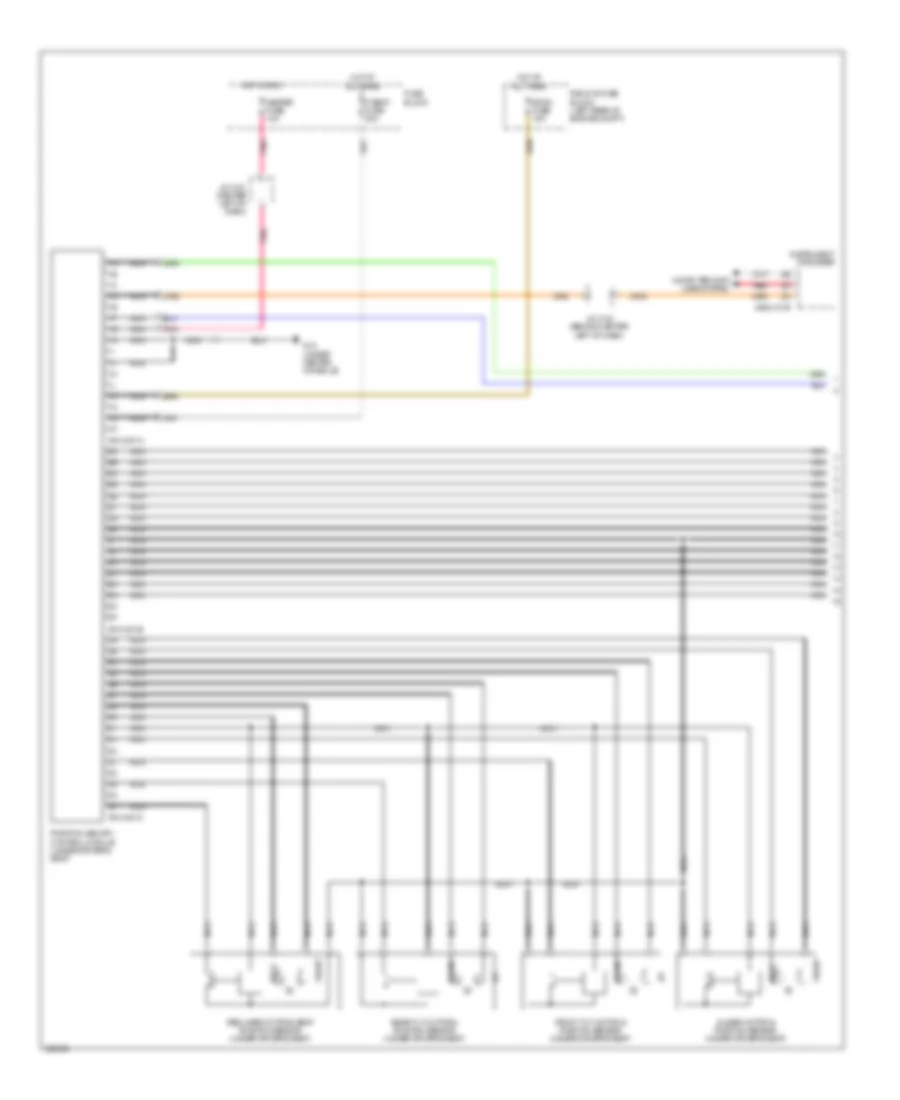 Memory Systems Wiring Diagram 1 of 2 for Mazda 3 i Sport 2010