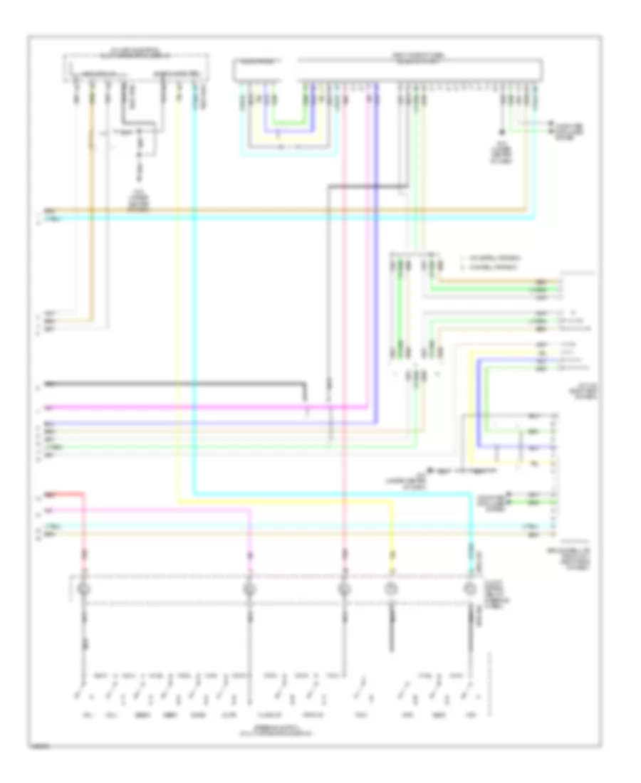 Navigation Wiring Diagram, without Bose (2 of 2) for Mazda 3 i Sport 2010