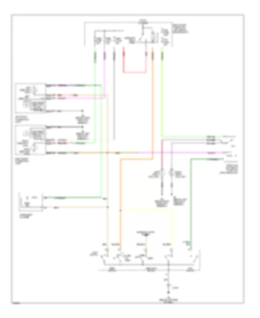 Headlights Wiring Diagram, without DRL, with HID for Mazda MX-5 Miata 2006