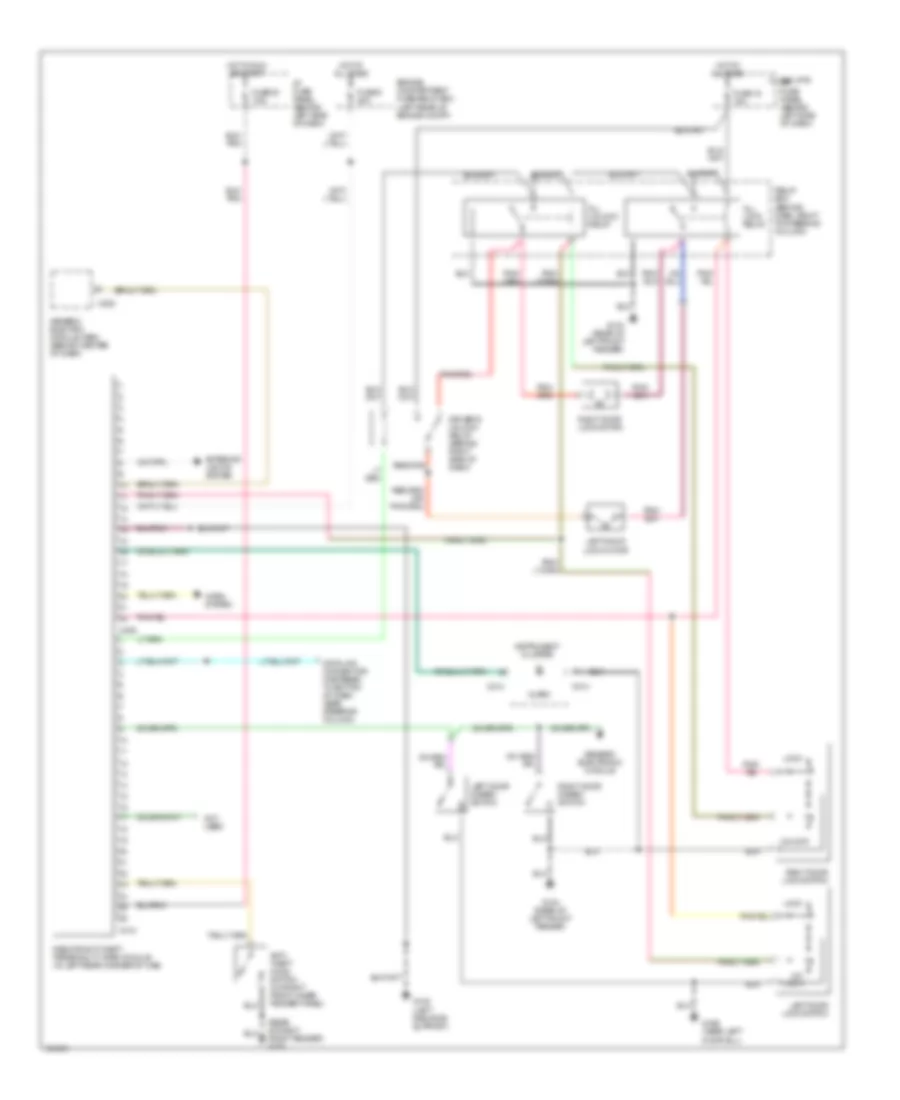 Forced Entry Wiring Diagram for Mazda B2500 SX 1999