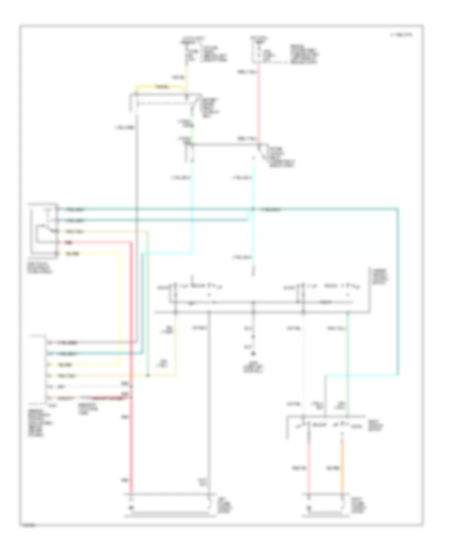 Power Window Wiring Diagram for Mazda BSX 1999 2500