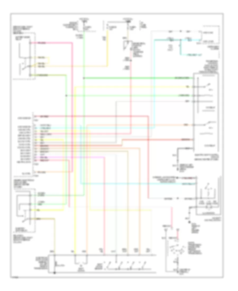 4WD Wiring Diagram for Mazda B2500 SX 1999