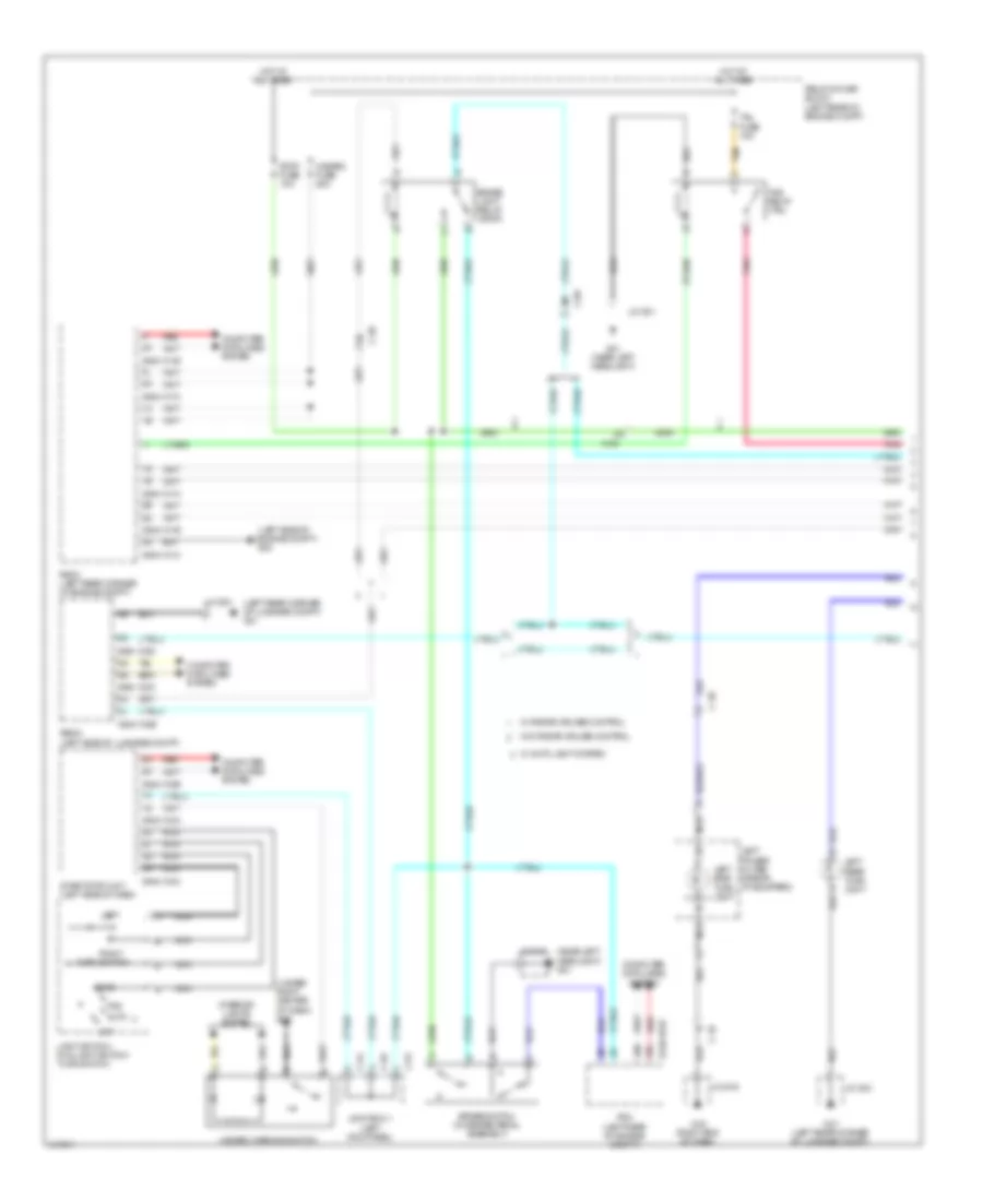 Exterior Lamps Wiring Diagram 1 of 3 for Mazda 3 Sport 2014