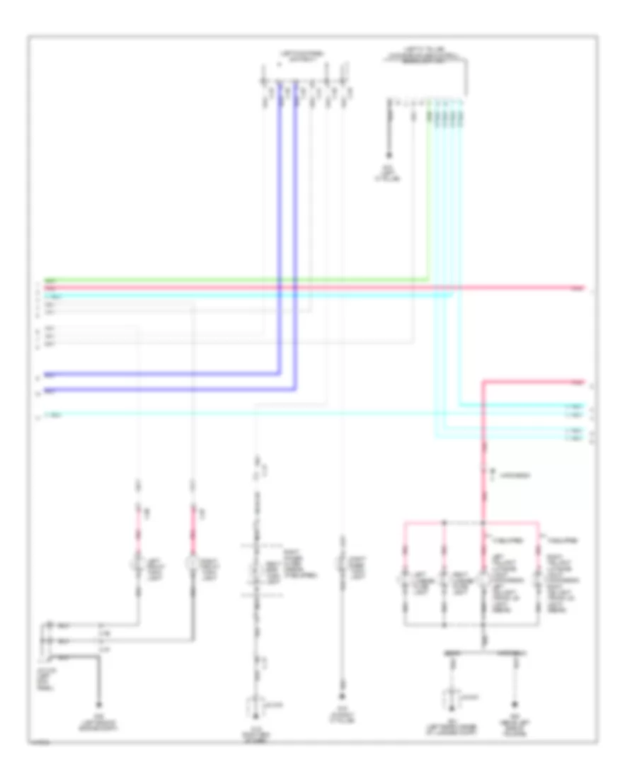 Exterior Lamps Wiring Diagram (2 of 3) for Mazda 3 Sport 2014