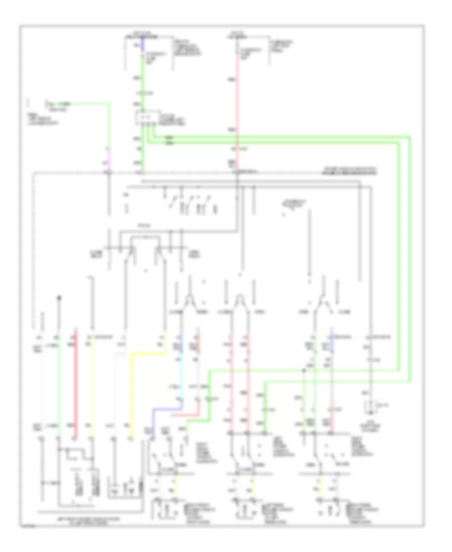 Power Windows Wiring Diagram for Mazda 3 Sport 2014