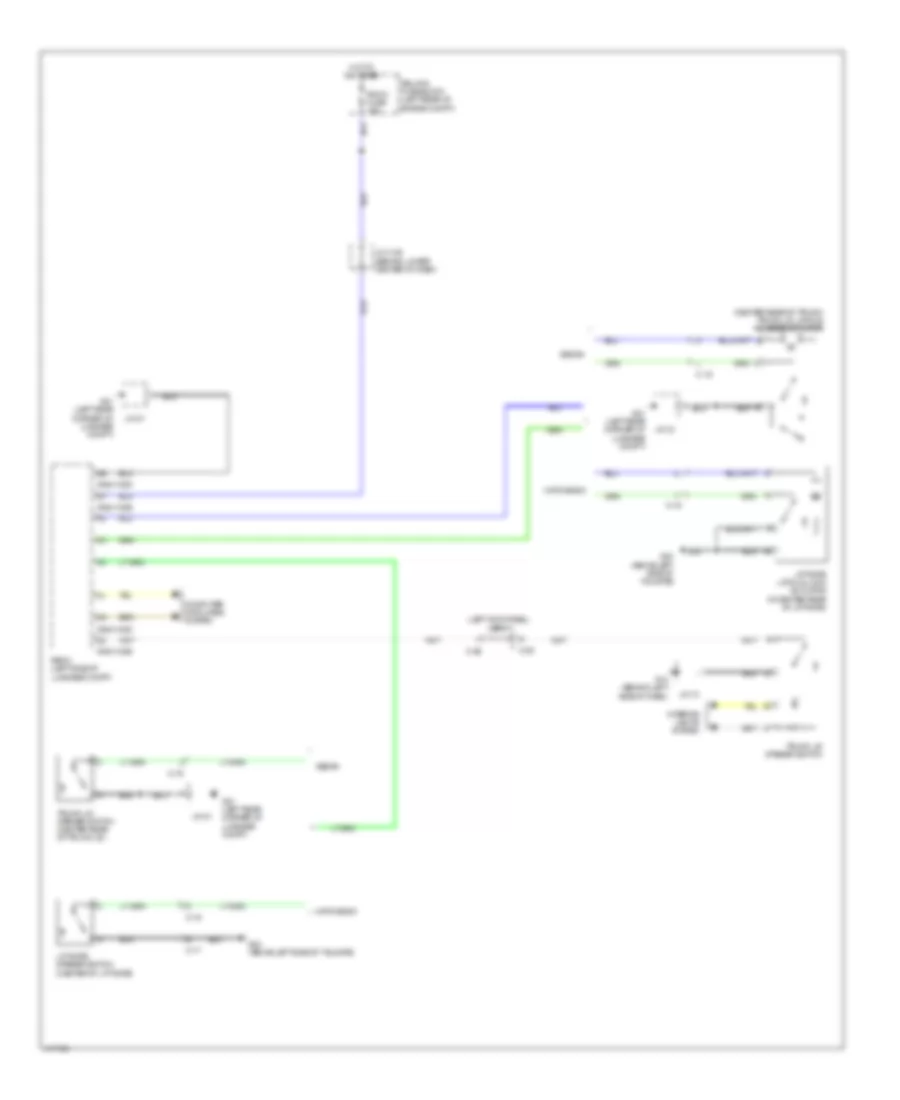 TrunkTailgate Release Wiring Diagram for Mazda 3 Sport 2014