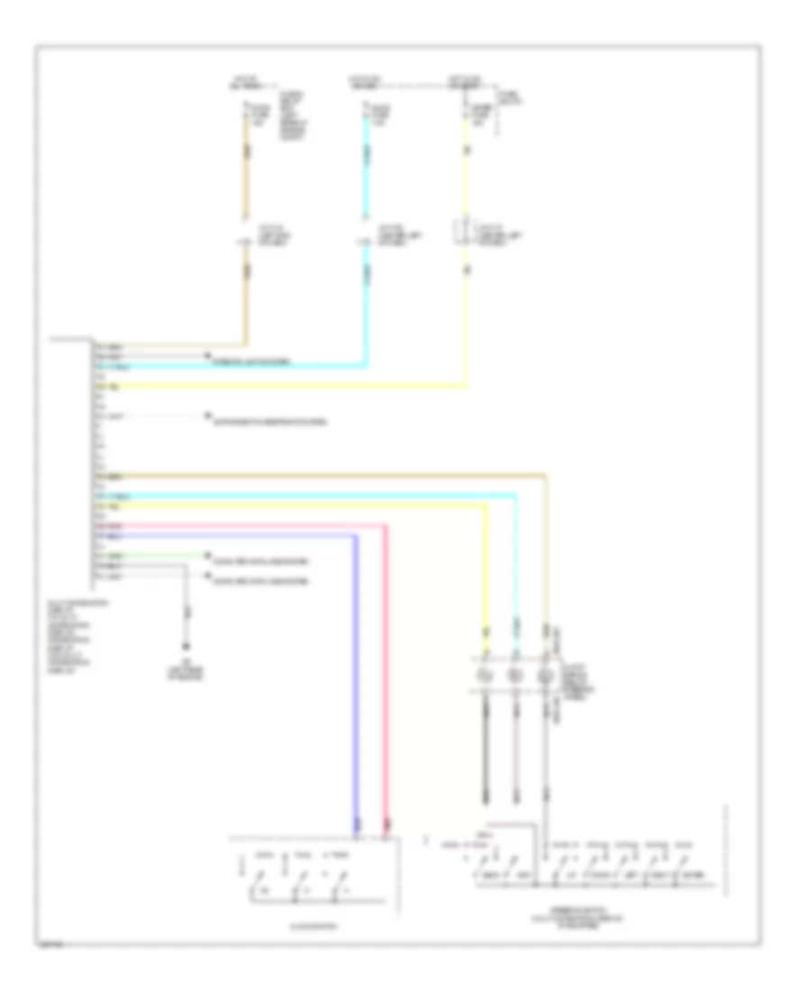 Information Display Wiring Diagram, without Navigation for Mazda 3 i SV 2010