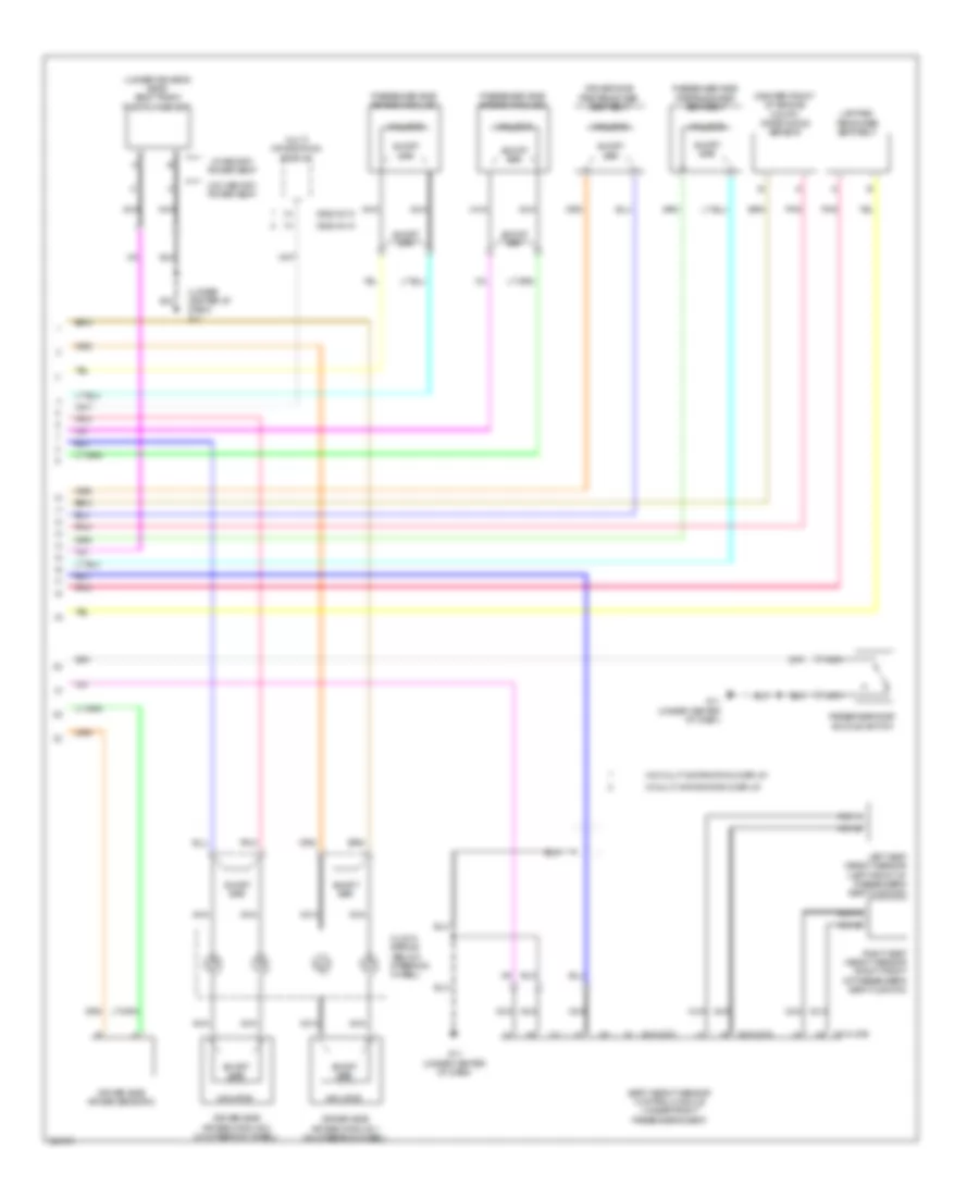 Supplemental Restraints Wiring Diagram (2 of 2) for Mazda 3 i SV 2010