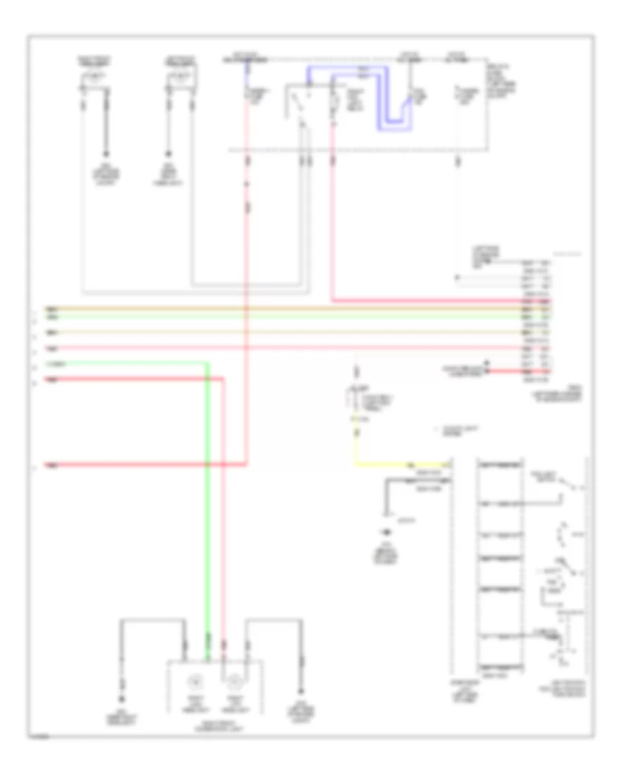 Headlamps Wiring Diagram, without HID (2 of 2) for Mazda 3 SV 2014