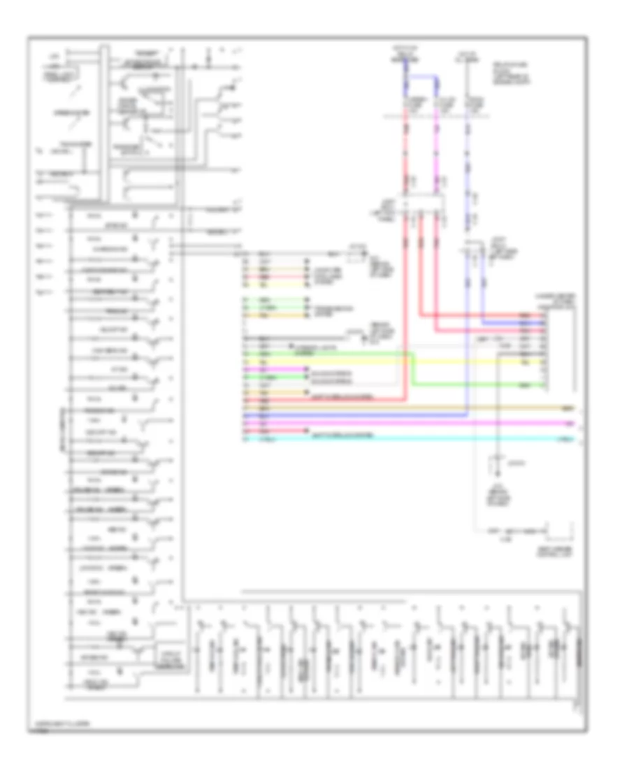 Instrument Cluster Wiring Diagram 1 of 2 for Mazda 3 SV 2014
