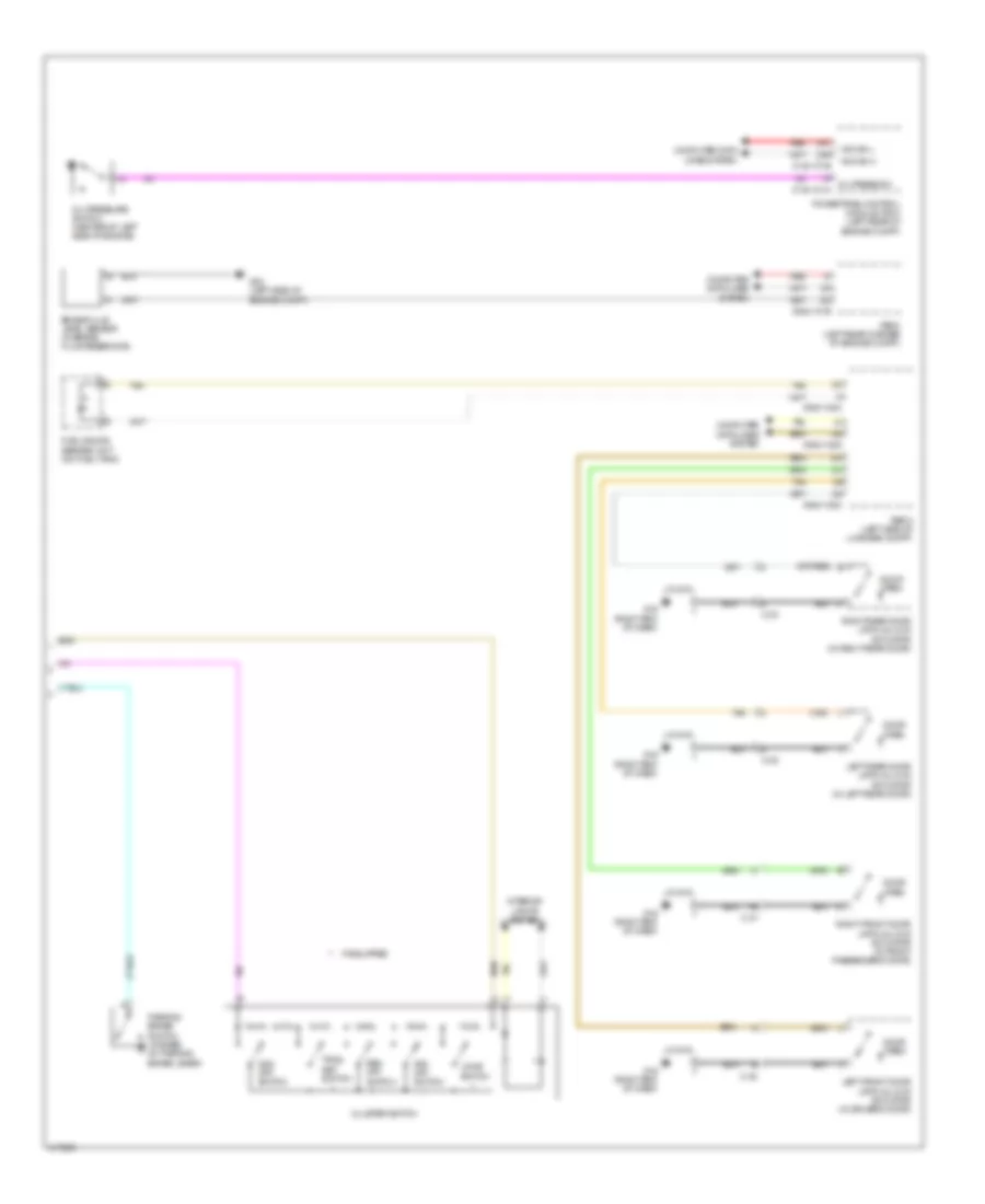 Instrument Cluster Wiring Diagram 2 of 2 for Mazda 3 SV 2014