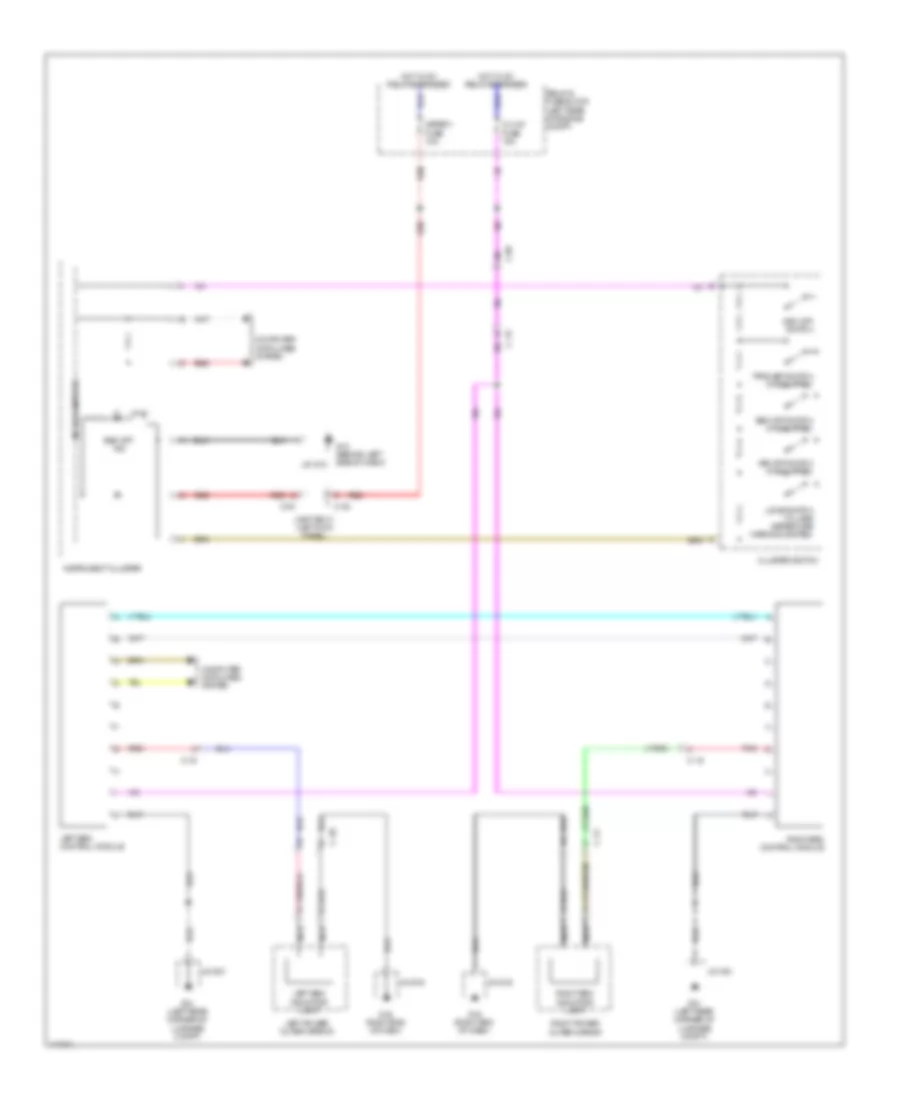 Blind Spot Monitoring Wiring Diagram for Mazda 3 SV 2014