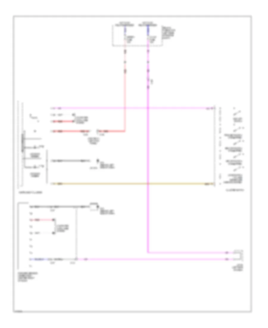 Lane Departure Warning Wiring Diagram for Mazda 3 SV 2014