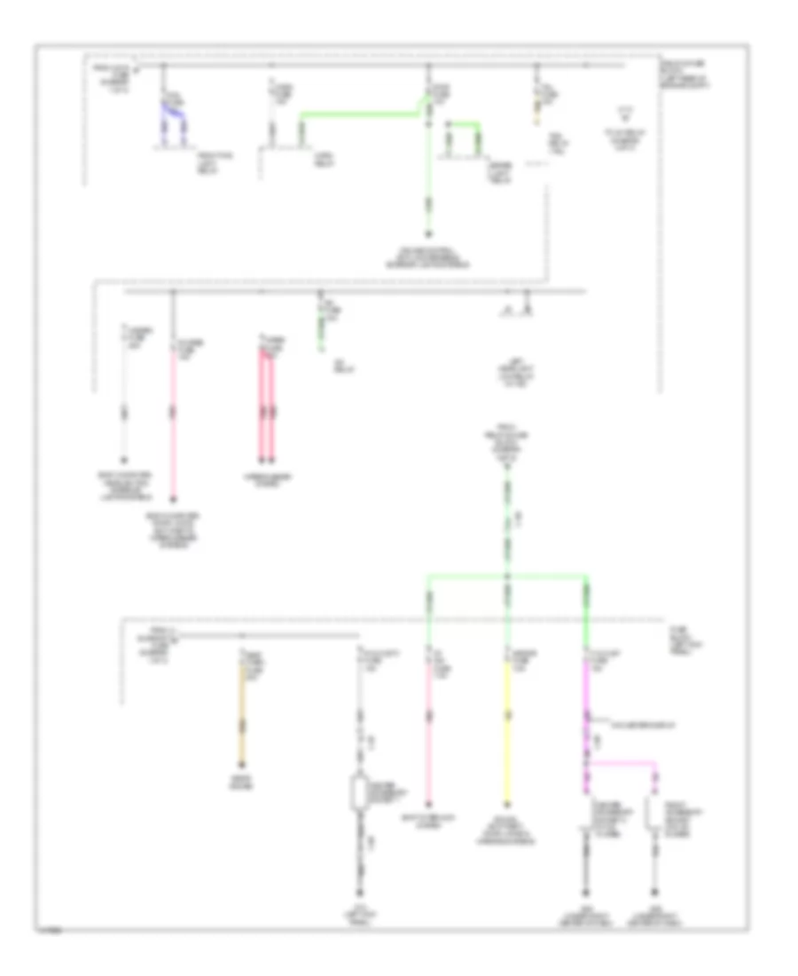 Power Distribution Wiring Diagram (2 of 3) for Mazda 3 SV 2014