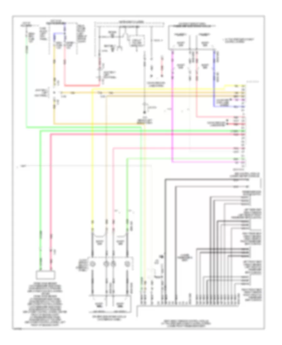 Supplemental Restraints Wiring Diagram (2 of 2) for Mazda 3 SV 2014
