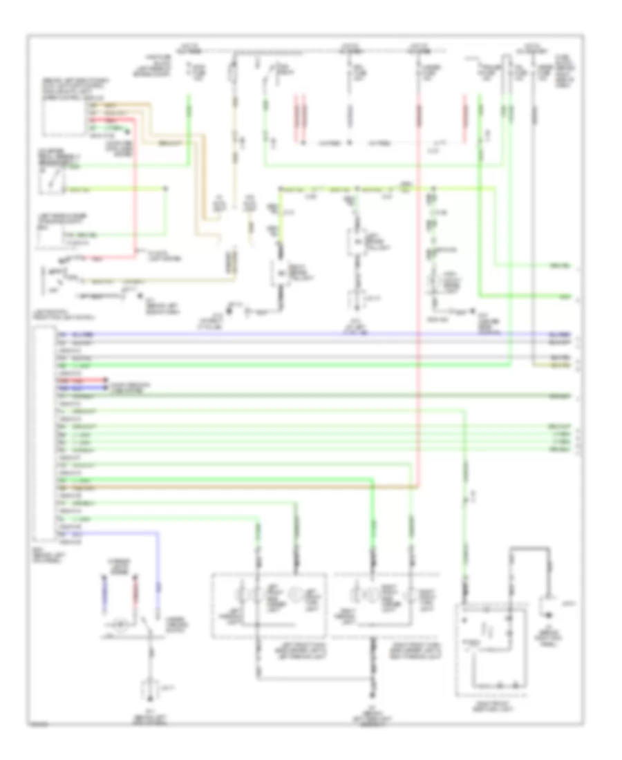 Exterior Lamps Wiring Diagram (1 of 2) for Mazda CX-9 Grand Touring 2011