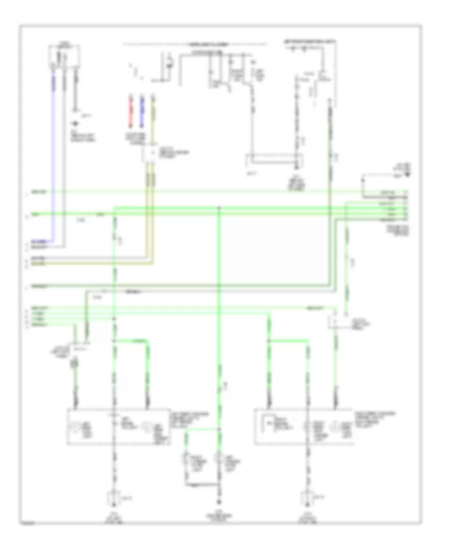 Exterior Lamps Wiring Diagram 2 of 2 for Mazda CX 9 Grand Touring 2011