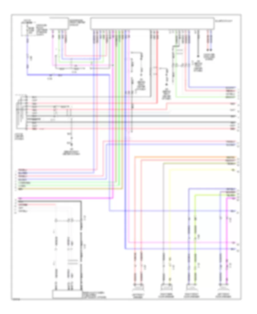 Radio Wiring Diagram, with Bose (2 of 3) for Mazda CX-9 Grand Touring 2011