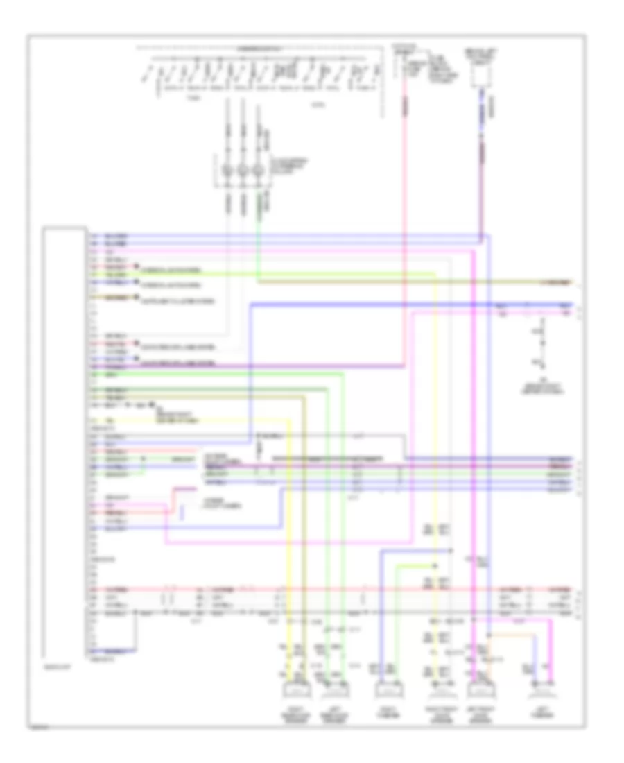 Radio Wiring Diagram, without Bose (1 of 2) for Mazda CX-9 Grand Touring 2011