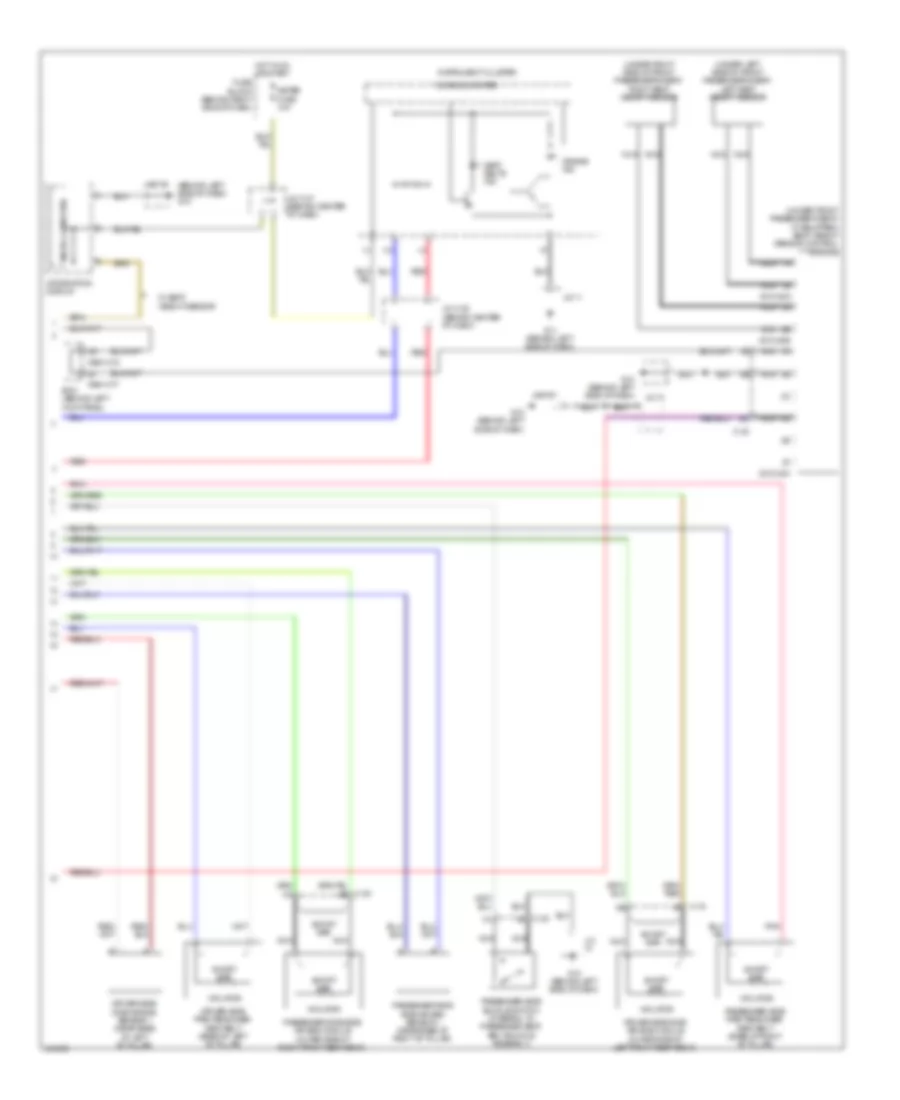 Supplemental Restraints Wiring Diagram 2 of 2 for Mazda CX 9 Grand Touring 2011