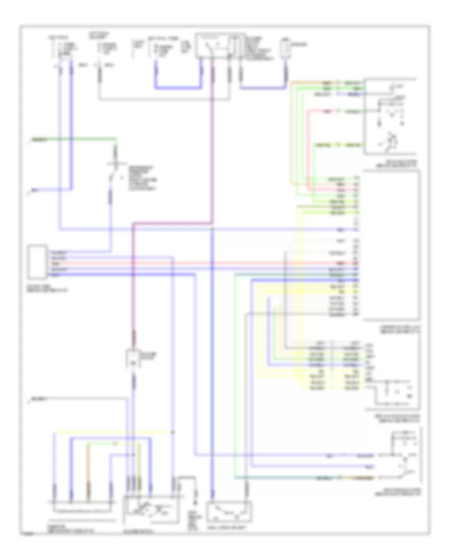 2.0L, AC Wiring Diagram (2 of 2) for Mazda MX-6 LS 1995