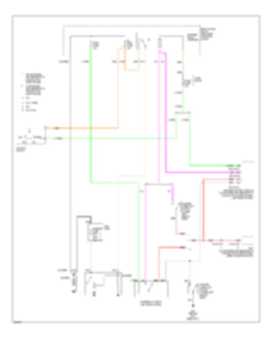 Starting Wiring Diagram, MT for Mazda 3 Mazdaspeed 2010