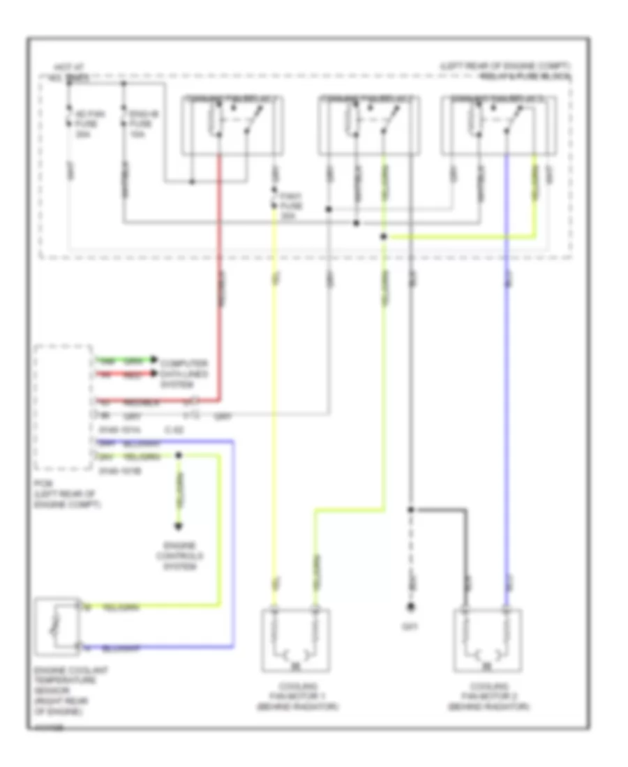 Cooling Fan Wiring Diagram for Mazda 5 Grand Touring 2014