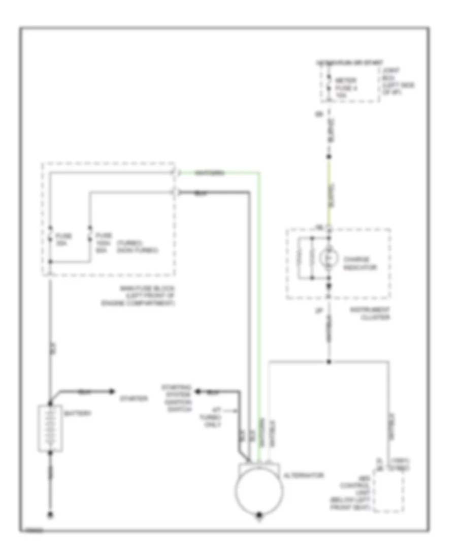 Charging Wiring Diagram for Mazda 626 DX 1992