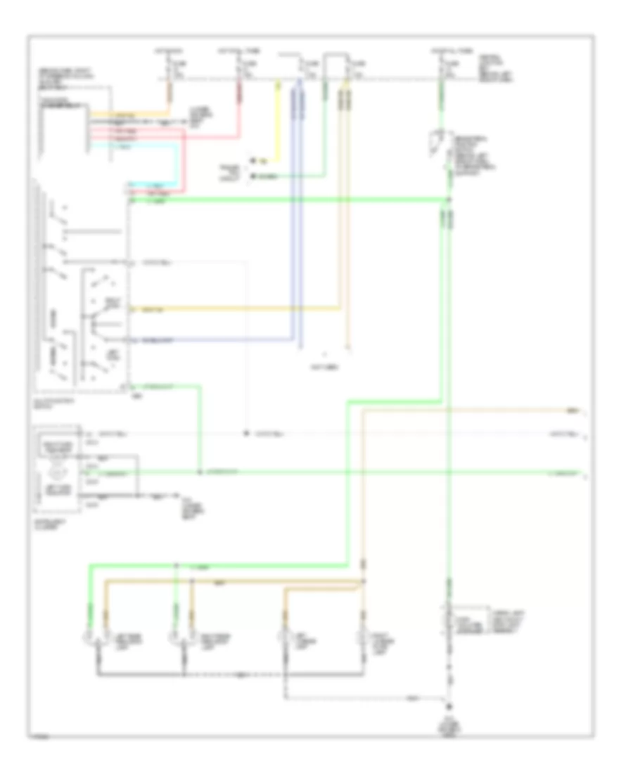 Exterior Lamps Wiring Diagram 1 of 2 for Mazda B2003 2300