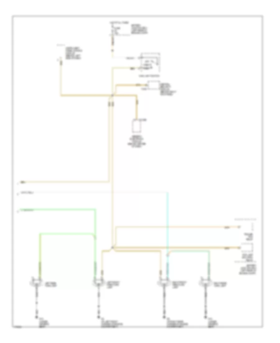 Exterior Lamps Wiring Diagram (2 of 2) for Mazda B2300 2003