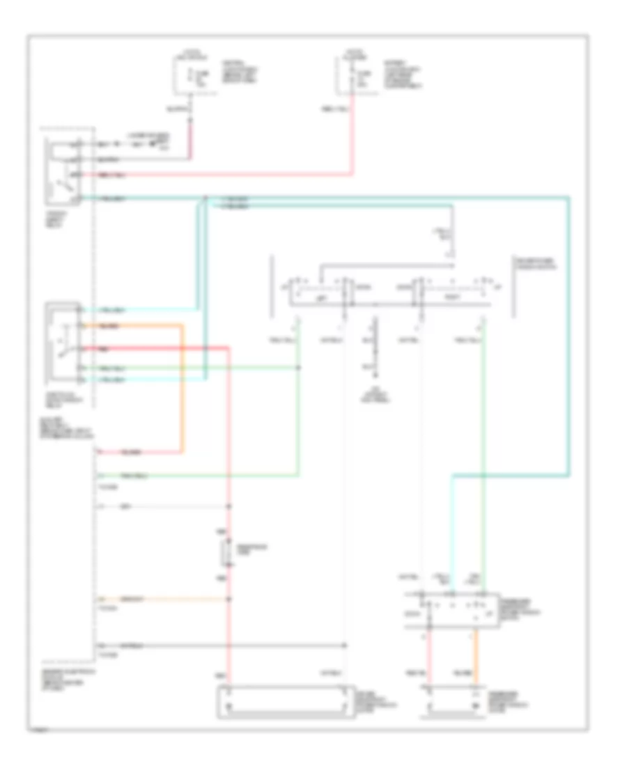 Power Windows Wiring Diagram for Mazda B2003 2300