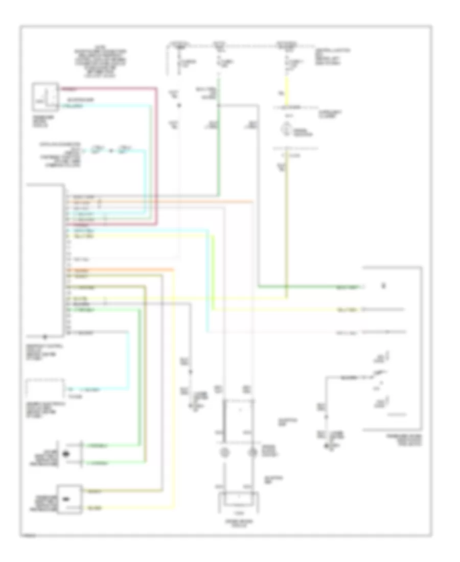 Supplemental Restraints Wiring Diagram for Mazda B2003 2300