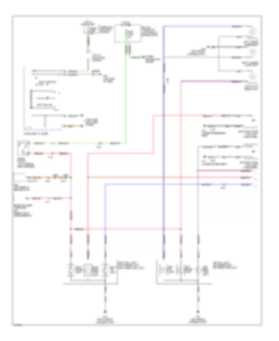 Exterior Lamps Wiring Diagram (1 of 2) for Mazda 5 Sport 2014