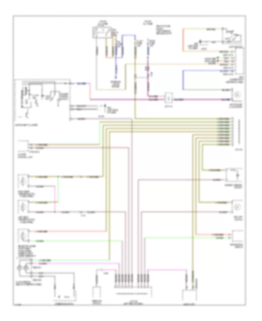 Instrument Illumination Wiring Diagram for Mazda 5 Sport 2014