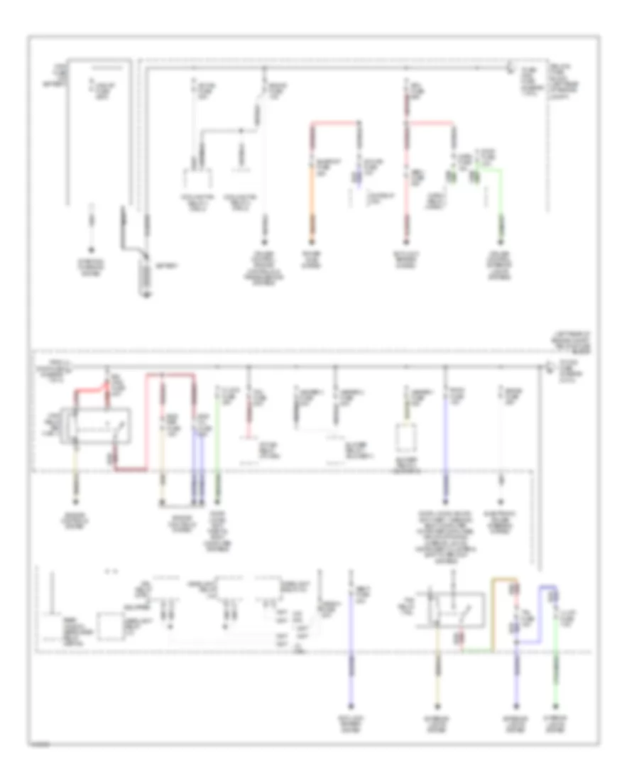 Power Distribution Wiring Diagram 1 of 2 for Mazda 5 Sport 2014