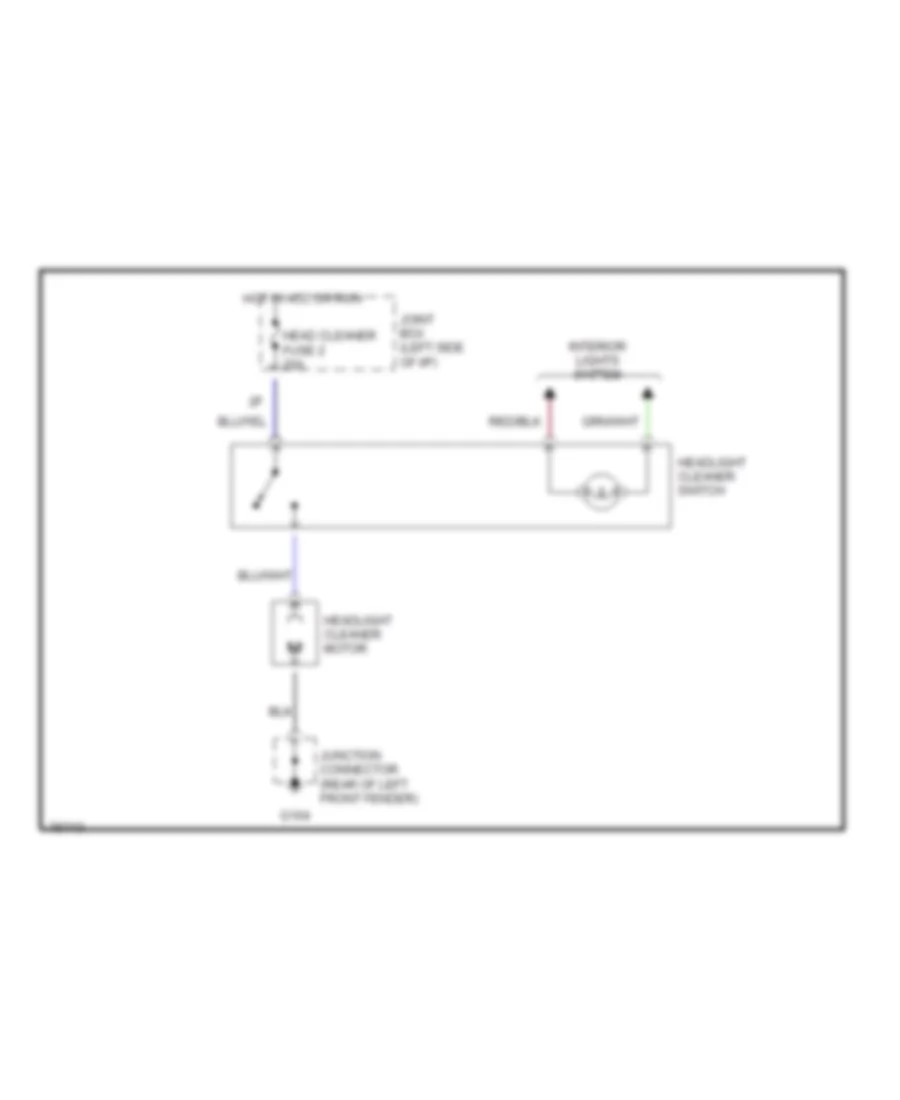 схема шайбы фары для Mazda 626 LX 1992