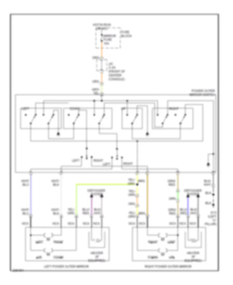 Power Mirror Wiring Diagram for Mazda 3 s Sport 2010