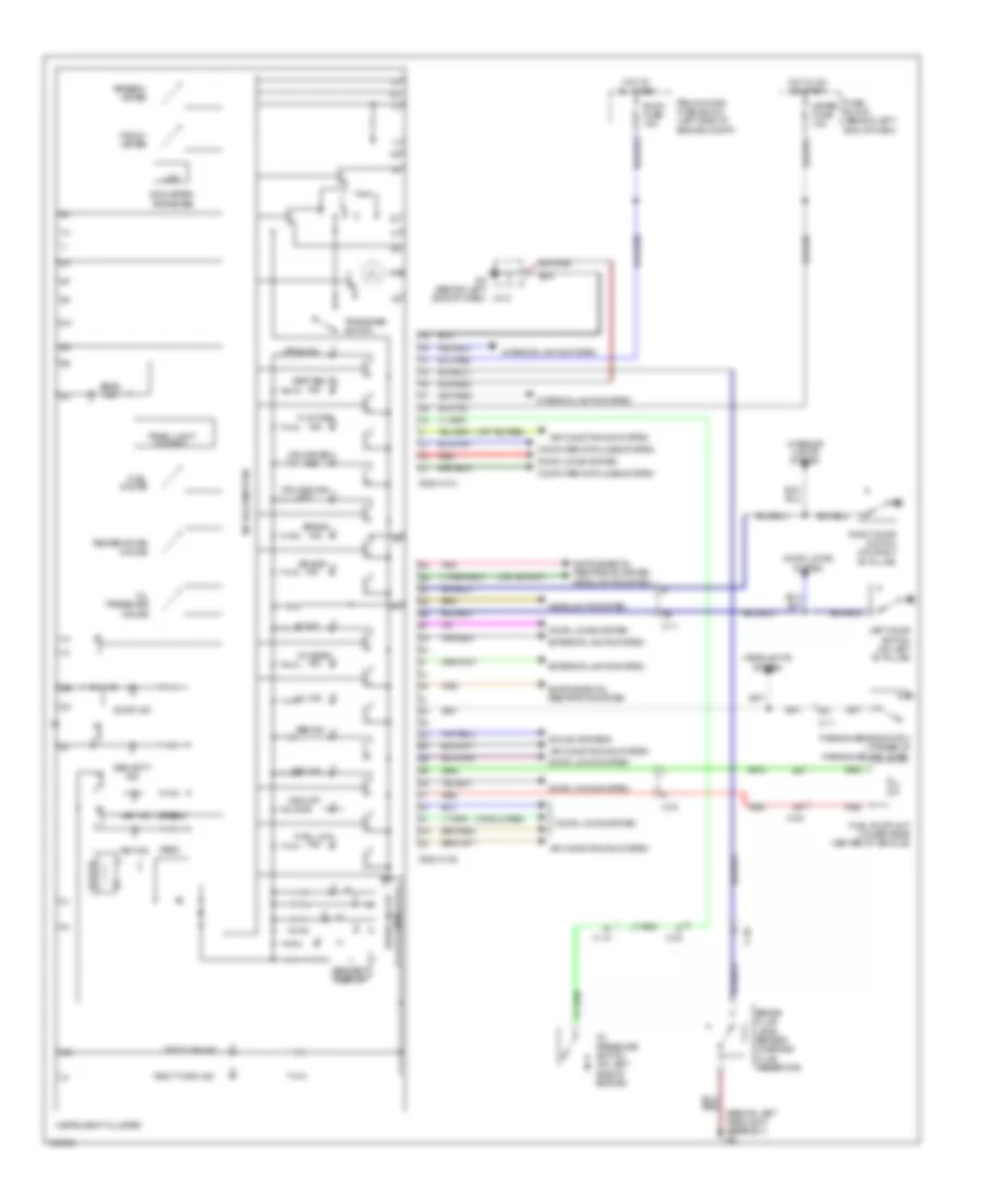 Instrument Cluster Wiring Diagram for Mazda MX-5 Miata Grand Touring 2011