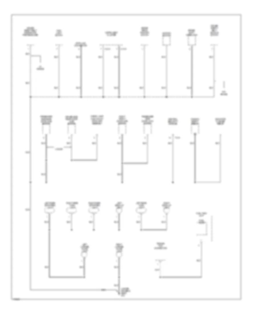 Ground Distribution Wiring Diagram 3 of 4 for Mazda BSE 2003 2300