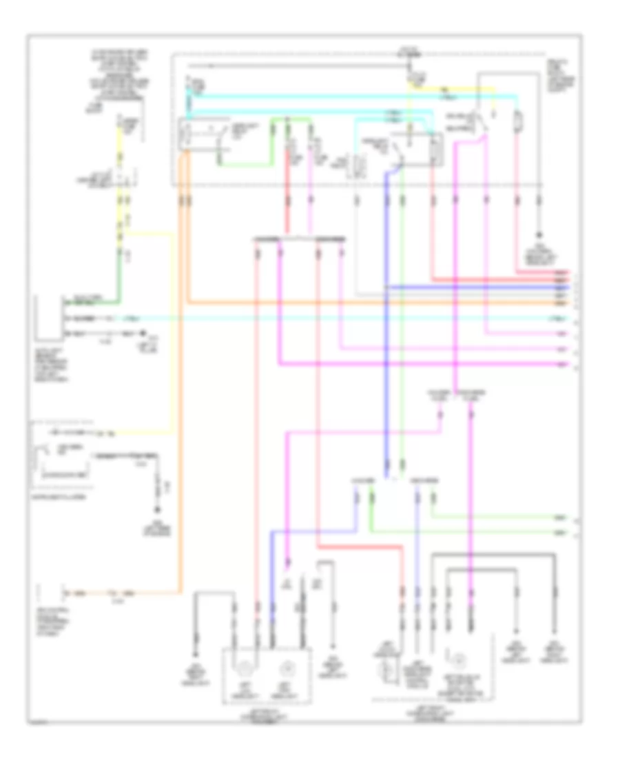 Headlamps Wiring Diagram 1 of 2 for Mazda 3 i Grand Touring 2013