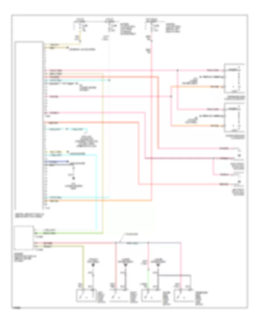 Power Door Locks Wiring Diagram for Mazda B3000 Dual Sport 2003