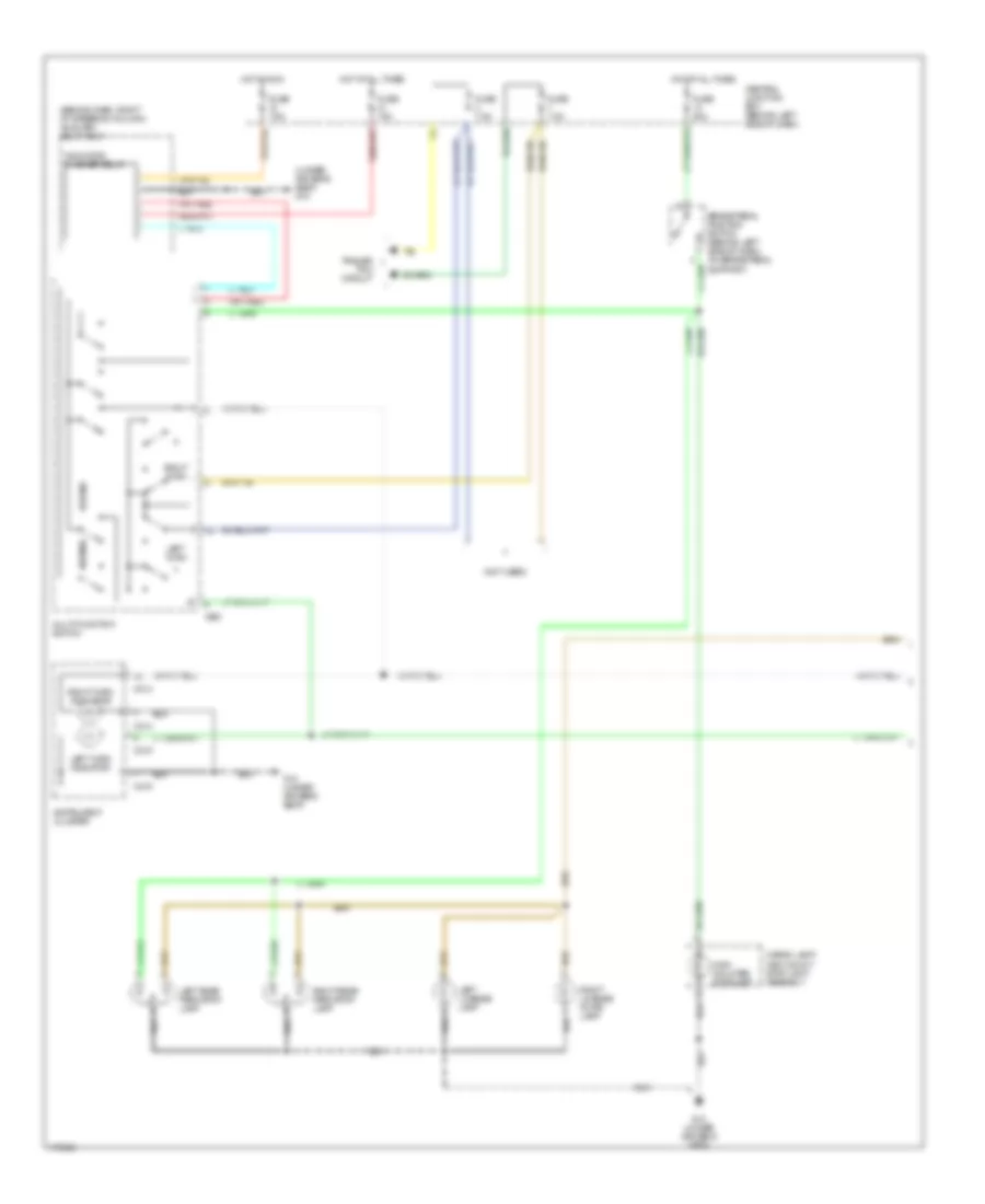 Exterior Lamps Wiring Diagram (1 of 2) for Mazda B3000 Dual Sport 2003