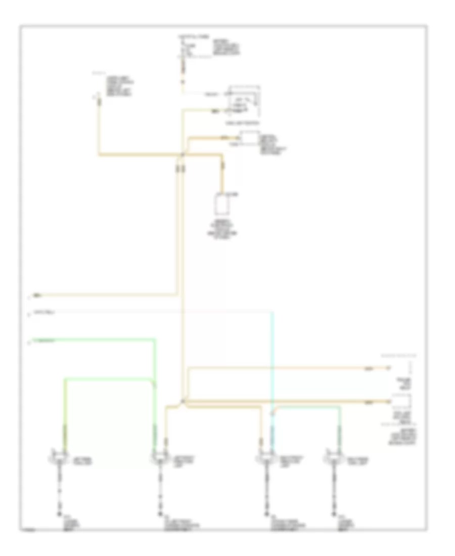 Exterior Lamps Wiring Diagram 2 of 2 for Mazda BDual Sport 2003 3000