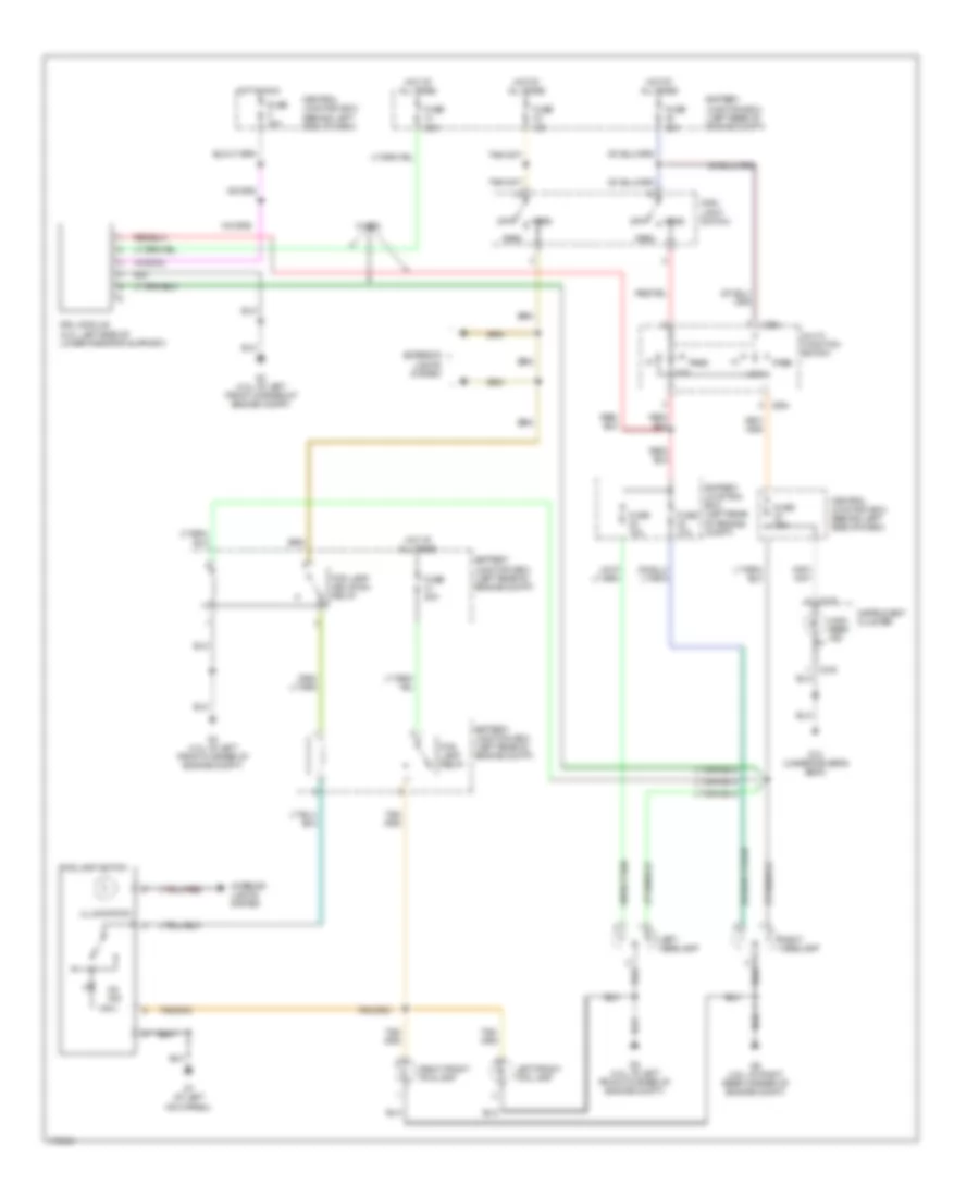 Headlights Wiring Diagram for Mazda BDual Sport 2003 3000