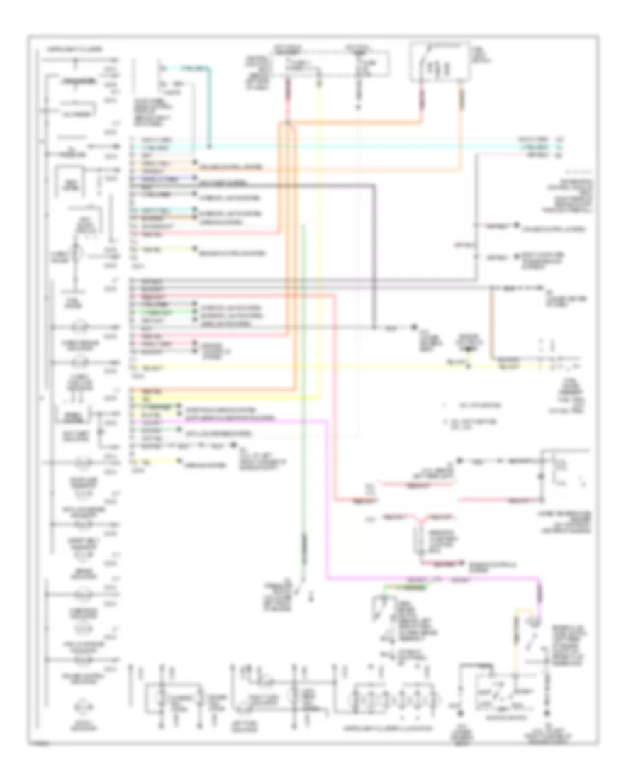 Instrument Cluster Wiring Diagram for Mazda B3000 Dual Sport 2003