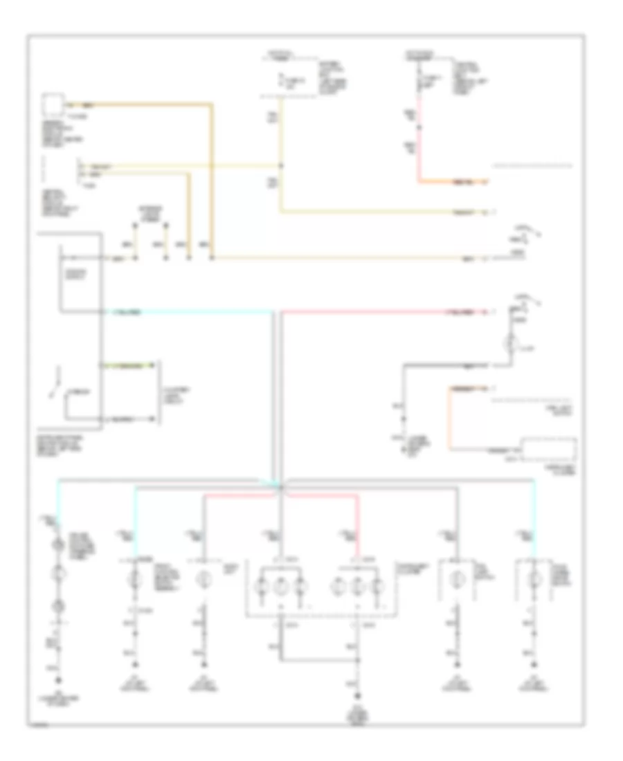 Instrument Illumination Wiring Diagram for Mazda BDual Sport 2003 3000