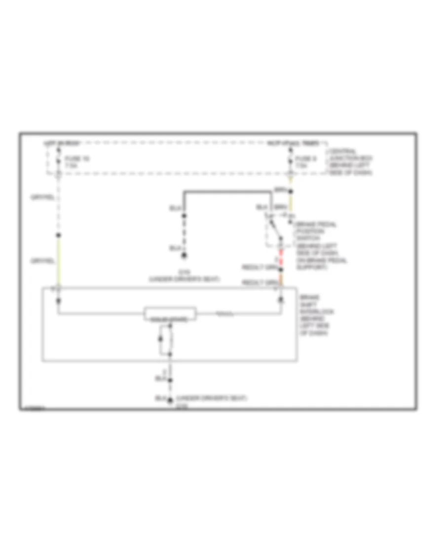 Shift Interlock Wiring Diagram for Mazda BDual Sport 2003 3000